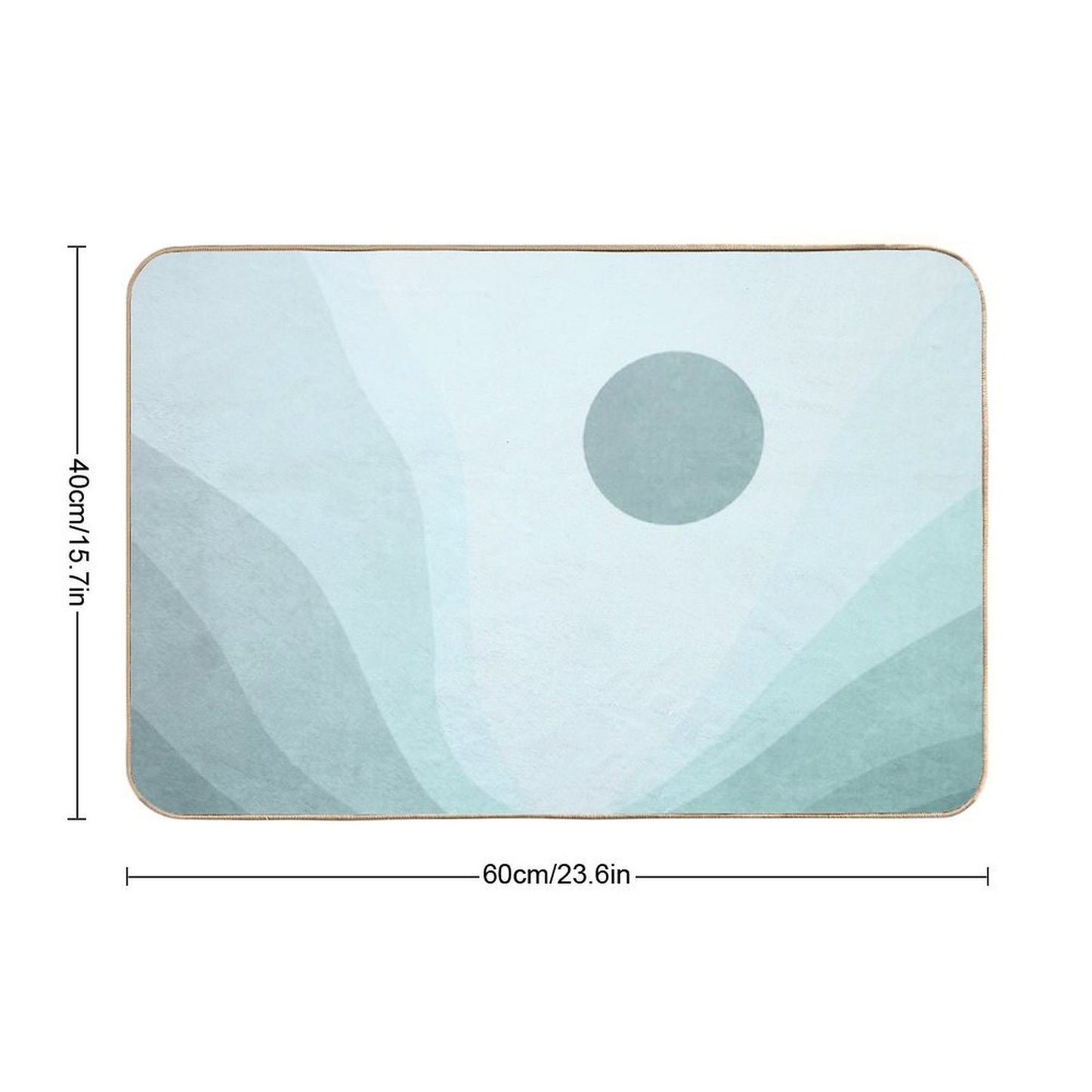 Blue Sun Landscape Durable Bath Mat