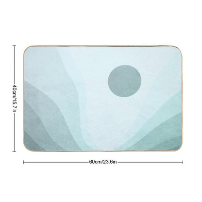 Blue Sun Landscape Durable Bath Mat