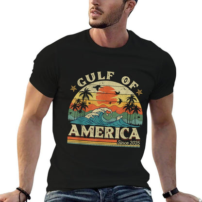 Gulf of USA America Funny Vintage USA Flag Vintage-inspired T-Shirt