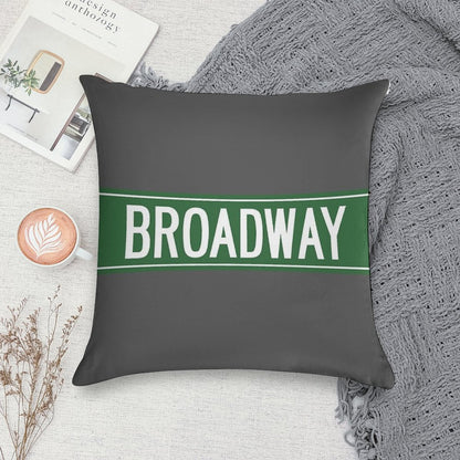 BROADWAY, NYC Soft Gift Ready Throw Pillow