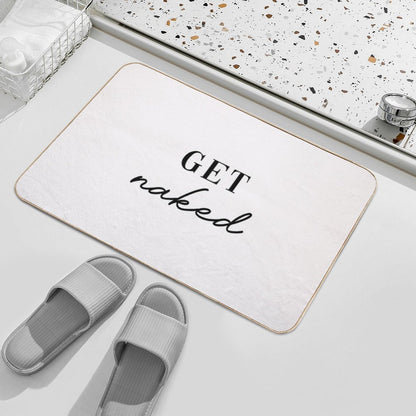 Get Naked Artwork  Long-Lasting Bath Mat