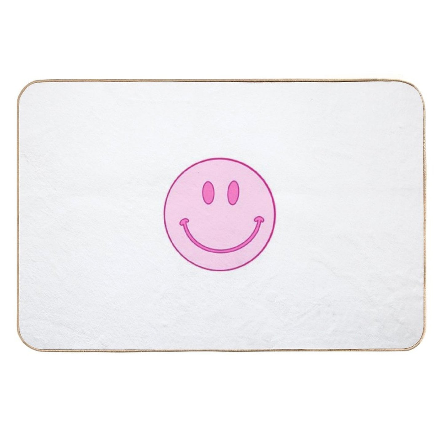 Pink Smiley  Non-Slip Bath Mat