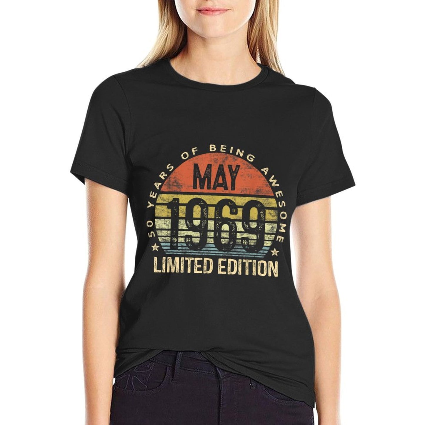 Born May 1969 Limited Edition 50th Birthday Gifts  Trendy Pattern T-Shirt
