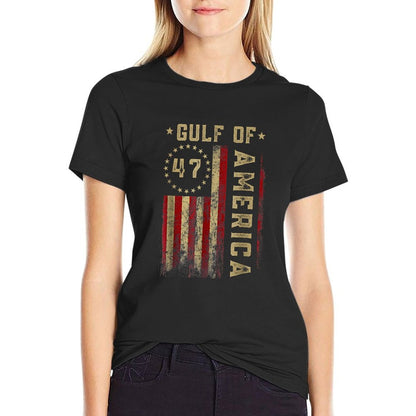 Gulf Of US America Flag Soft T-Shirt