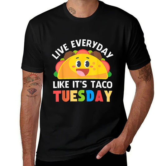 Taco Women Kids Boys Girls Everyday Like Taco Tuesday  Relaxed-fit T-Shirt