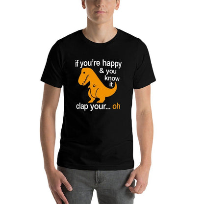 Dino Clap Your Hands Playful T-Rex And Happy Rhymes  Quick-drying T-Shirt