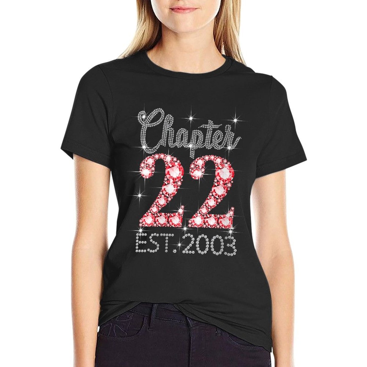 Womens Chapter 22 EST 2003 Happy 22nd Birthday Girl Men Women  Graphic-printed T-Shirt