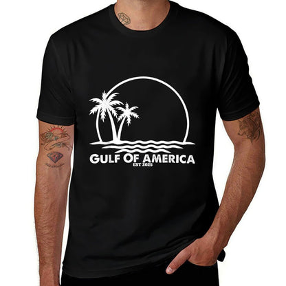 Retro Gulf Of USA America Est 2025 American Flag Classic T-Shirt
