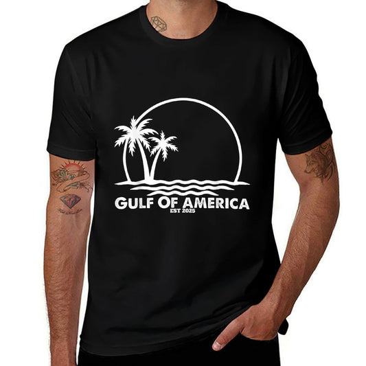 Retro Gulf Of USA America Est 2025 American Flag Classic T-Shirt