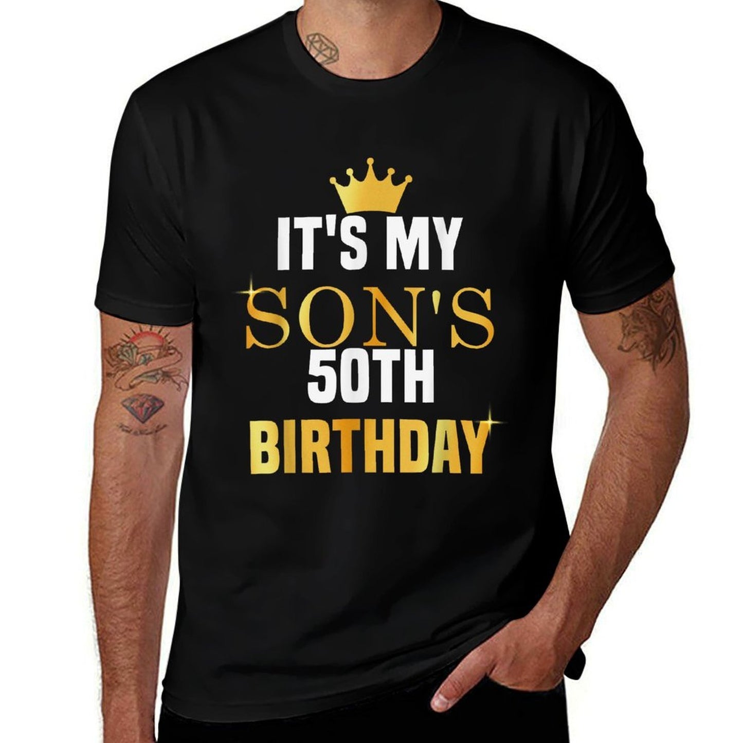 Its My Son's 50th Birthday Fun Sibling Celebration Party  Relaxed-fit T-Shirt
