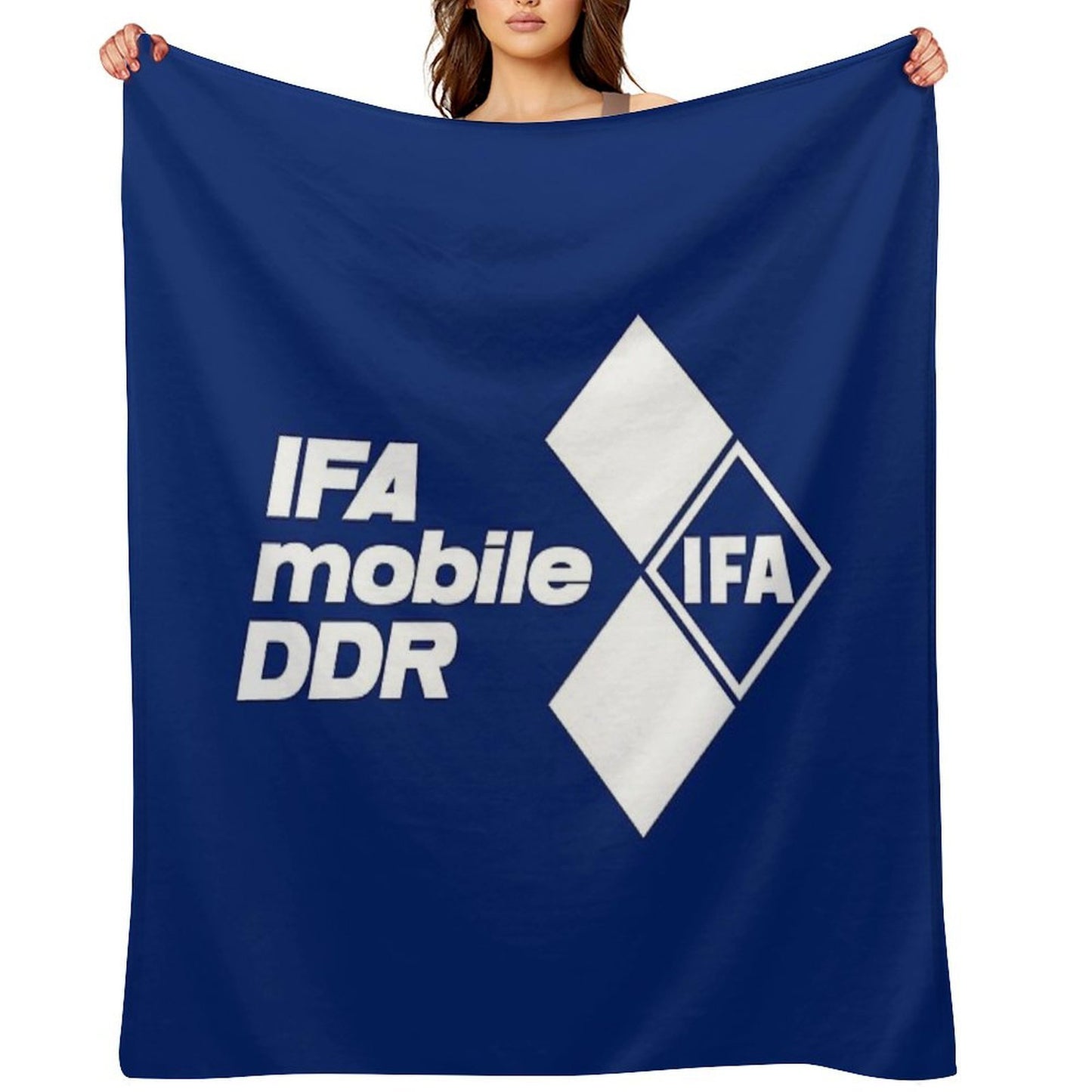 IFA Mobile DDR Logo (white) Compact Throw Blanket