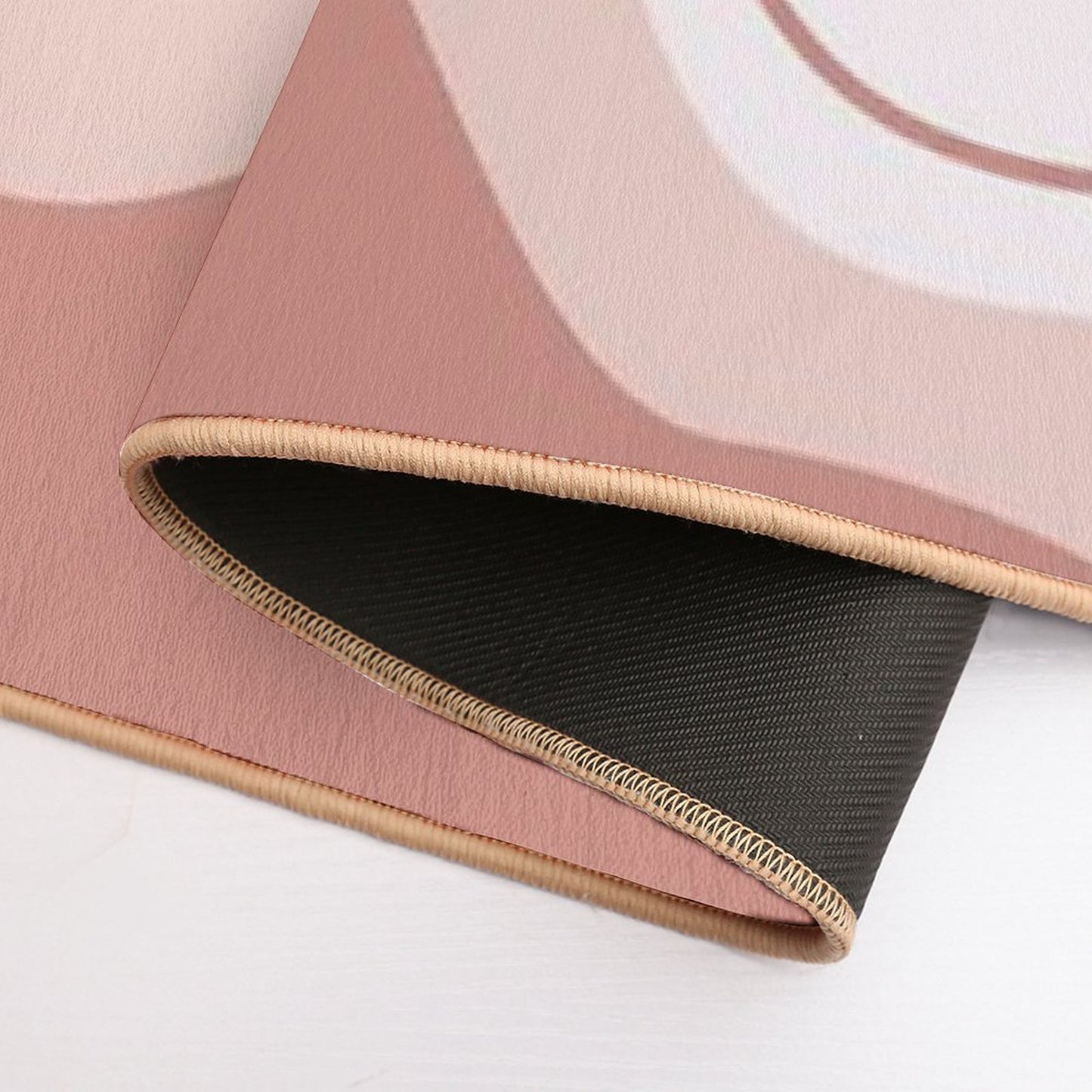 Aesthetic Pink, Minimalist Art, Simple Pattern, Wave Abstract  Multi-Purpose Bath Mat