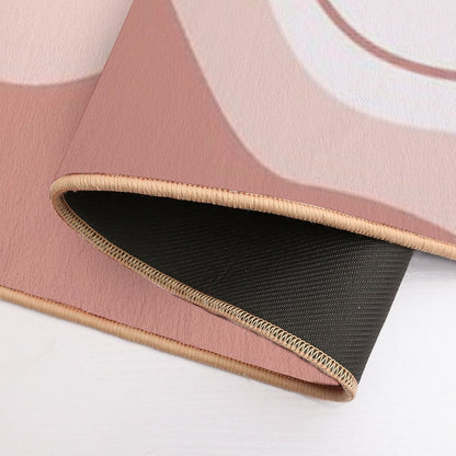 Aesthetic Pink, Minimalist Art, Simple Pattern, Wave Abstract  Multi-Purpose Bath Mat