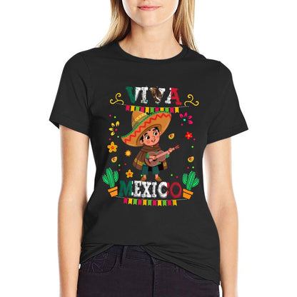 Viva Mexico Mexican Poncho Boy Independence Day Flag Toddler  Tagless Design T-Shirt
