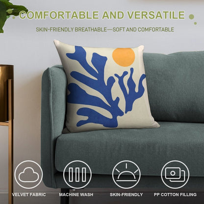 Sunshine Matisse Soft Shrink-Resistant Throw Pillow