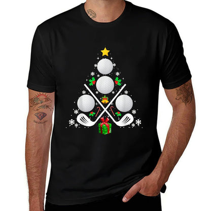 Golf Equipment Christmas Tree Christmas Golf  Relaxed-fit T-Shirt