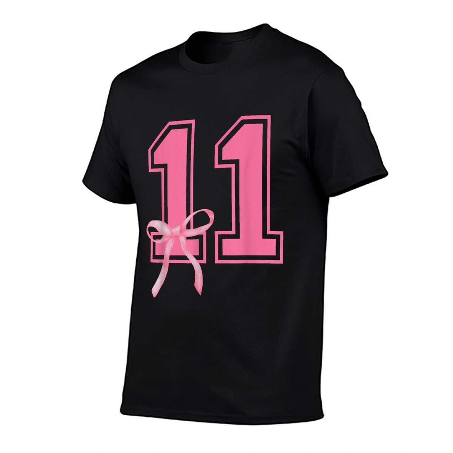 Birthday Party Coquette Bow 11 Year Old 11th Birthday Girl  Lightweight T-Shirt