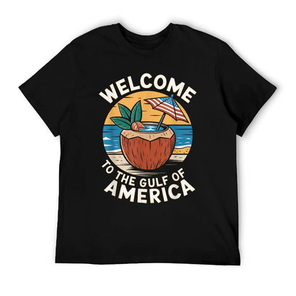 Gulf Of USA America Gift Men Women Flag Beach Moisture-wicking T-Shirt