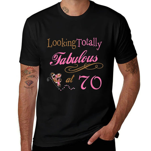 Fabulous 70th Birthday Party - Cute Happy 70th Birthday  Classic T-Shirt