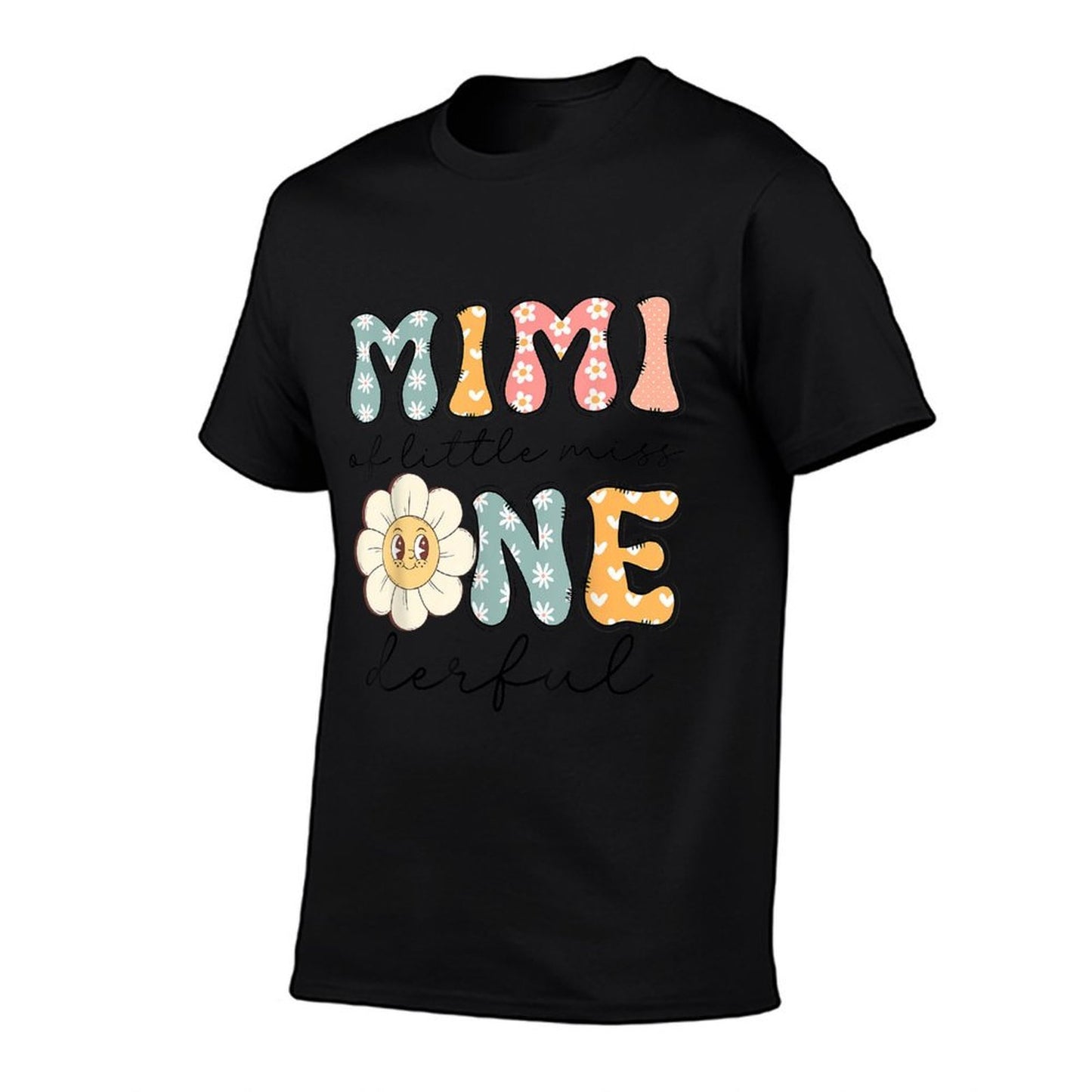 Mimi Of Little Miss Onederful 1St Birthday Daisy Lover  Oversized Silhouette T-Shirt