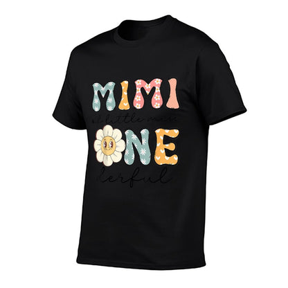 Mimi Of Little Miss Onederful 1St Birthday Daisy Lover  Oversized Silhouette T-Shirt