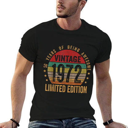 50 Year Old Gifts Vintage 1972 Limited Edition 50th Birthday  Soft T-Shirt