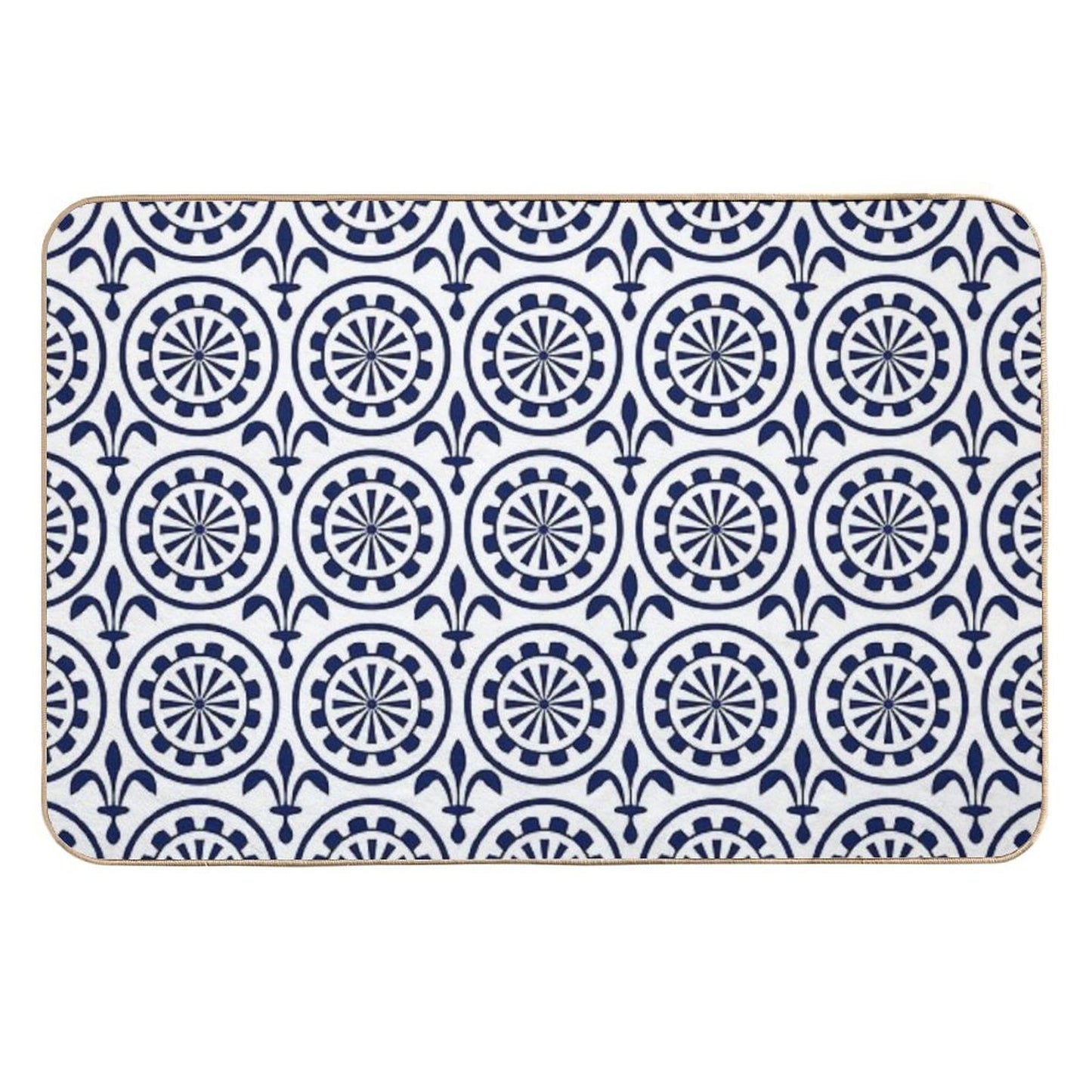 Moroccan Tile Pattern 3  Non-Slip Bath Mat