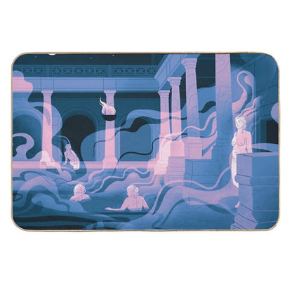 Night at The Baths - Rose  Easy Maintenance Bath Mat