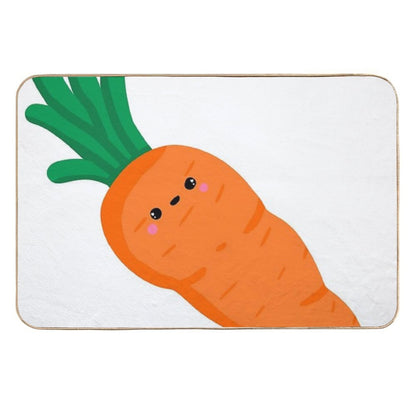 Cute Carrot Design  Rapid-Drying Bath Mat