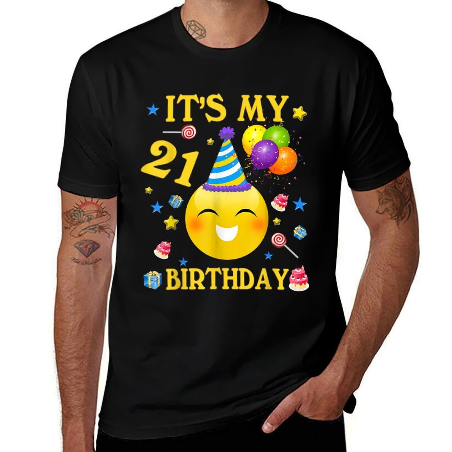 Funny It's My 21st Birthday Gift 21 Years Old 21st Comfortable T-Shirt