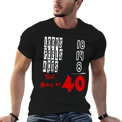 40th Birthday T Funny Women Men Gift  Vintage-inspired T-Shirt