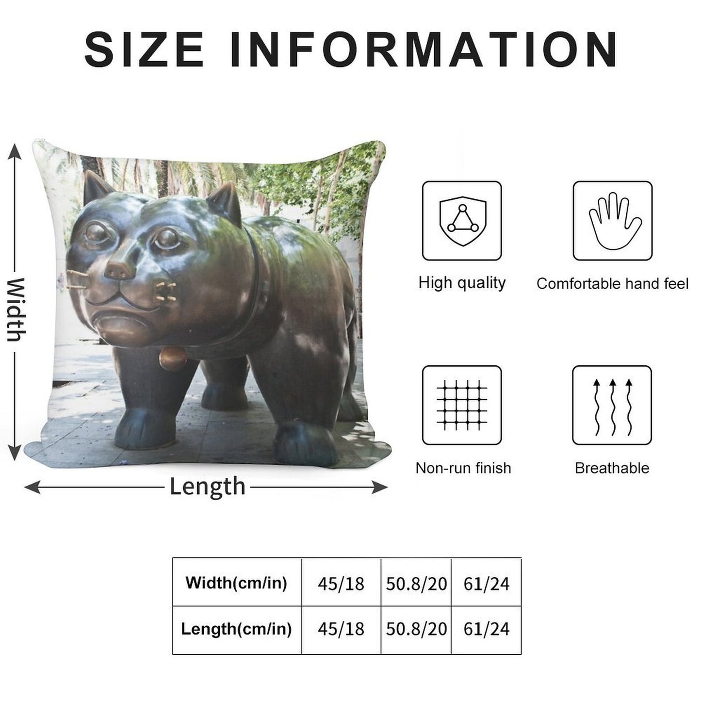 Fat Cat Soft Reinforced Edging Throw Pillow