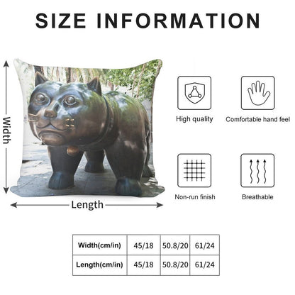 Fat Cat Soft Reinforced Edging Throw Pillow