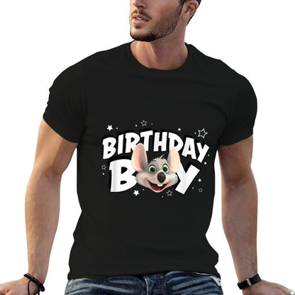 Chuck E. Cheese Birthday Boy Celebration Chuck Face Logo  Relaxed-fit T-Shirt