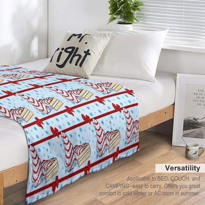 Little Debbie Christmas Cakes Velvety-soft Throw Blanket