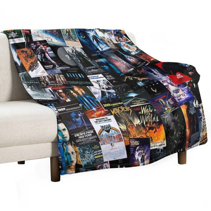 Sci-Fi Movie Posters Velvety-soft Throw Blanket