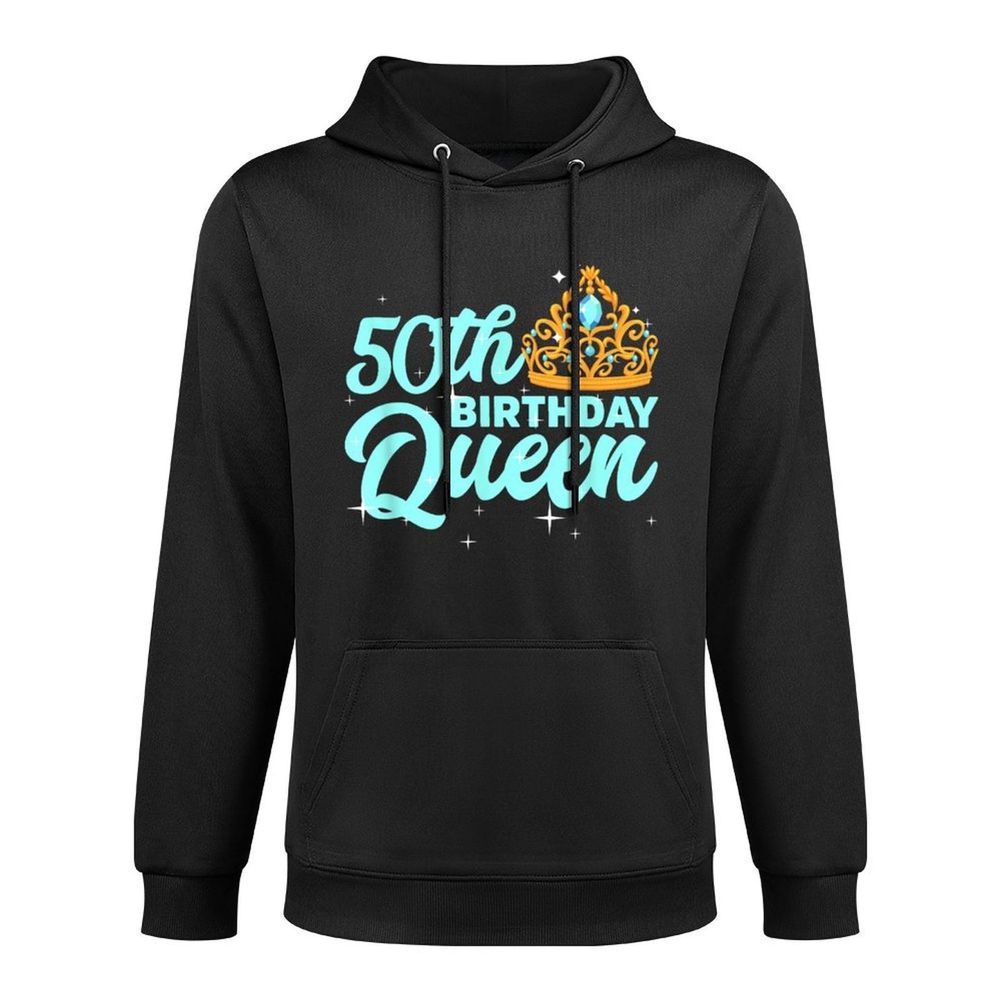 50th Birthday Queen T Celebration Party Fifty Colorfast Hoodie