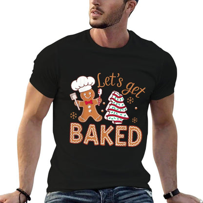 Lets Get Baked Gingerbread Man Christmas Tree Cake Cookie  Odor-resistant T-Shirt