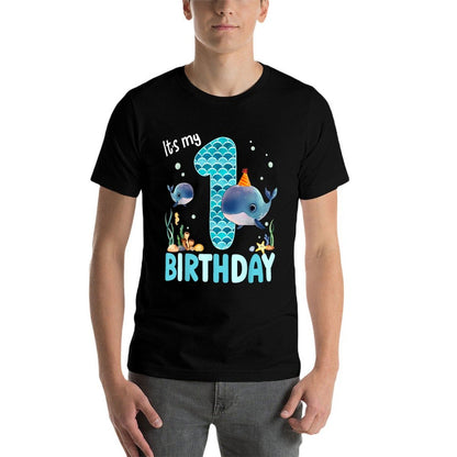 It’s My 1st Birthday 1 Year Old Whale Sea Aquarium Birthday  Affordable Price T-Shirt