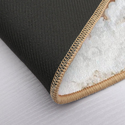 Baby Reindeer in A Bathtub, Girls Bathroom Print, Baby Animals in Tub, Whimsy Animal, Kids Bathroom Art  Easy Maintenance Bath Mat