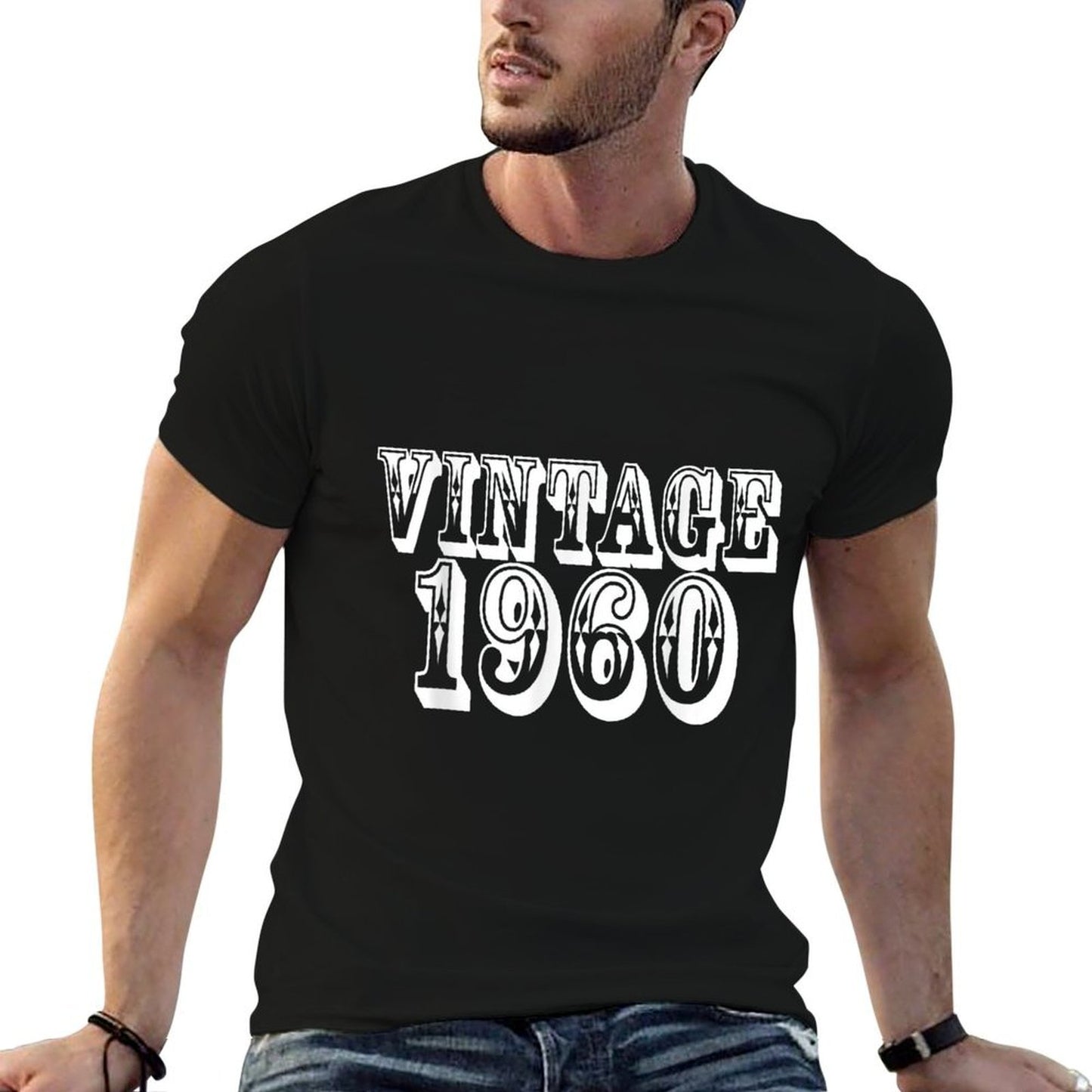 Vintage 1960 60th Birthday Gift Retro Design  Vintage-inspired T-Shirt