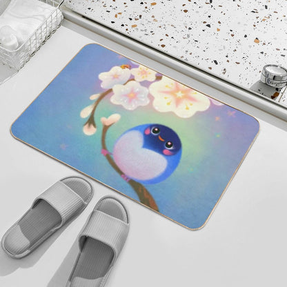 Flower Viewing  Rapid-Drying Bath Mat