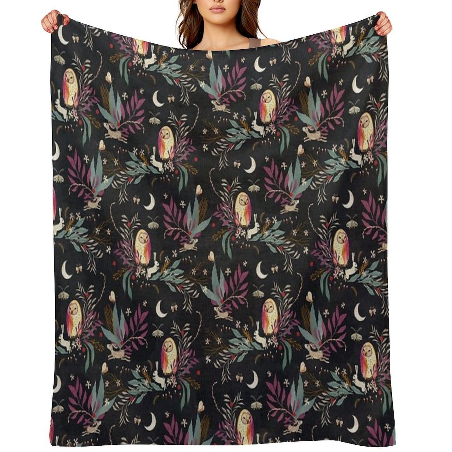 In The Night Garden Quick-dry Throw Blanket