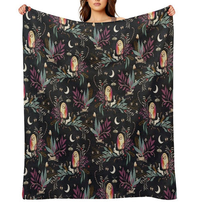 In The Night Garden Quick-dry Throw Blanket