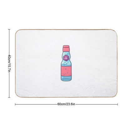 Kawaii D20 Ramune Marble Soda Cute Nerdy TTRPG Drink  Repositionable Bath Mat