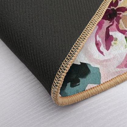 Graceful Watercolor Blossoms - Beautiful Nature Art  Anti-Trip Bath Mat