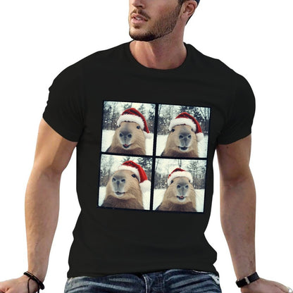 Capybara Christmas  Vintage-inspired T-Shirt