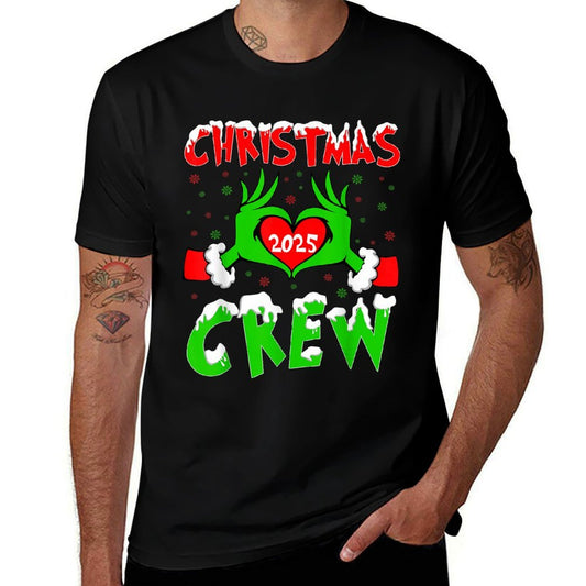 Christmas Crew 2025 Xmas Snow Santa Family Pajamas Holiday  Classic T-Shirt