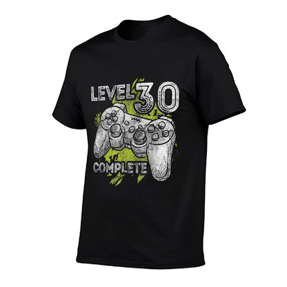 Level 30 Complete Funny Video Games 30th Birthday Gift  Wrinkle-resistant T-Shirt
