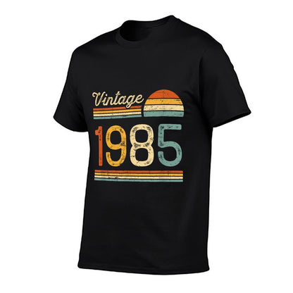 Vintage Born in 1985 Retro Birthday  High-quality Stitching T-Shirt